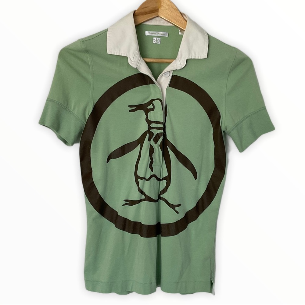 Original Penguin Polo With Screened Print